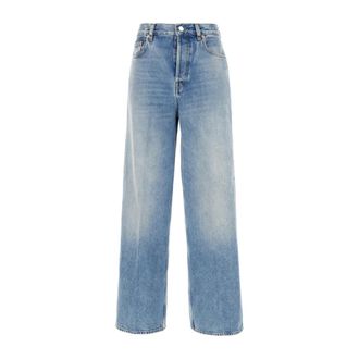 Gucci Straight Jeans, female, Blue, Size: W27 Cotton Denim Pants