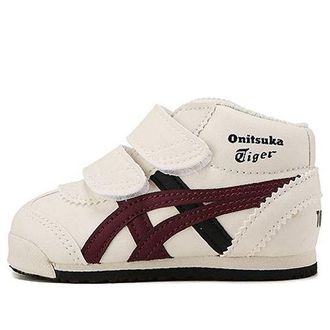 Onitsuka Tiger (TD) Onitsuka Tiger Mexico Mid Runner Oatmeal Burgundy Black 1184A001-250