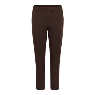 Kaffe Pantalones ajustados - Trousers - Mujer - Marr&oacute;n - XS