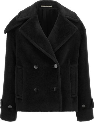 Tagliatore Sheila Korte Jas - Dames - Mantel - Zwart - 2XS - Wol - Jassen
