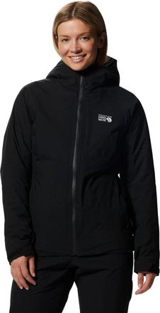 Mountain Hardwear Stretch Ozonic Rain Jacket Womens Black Insulated JZZ322