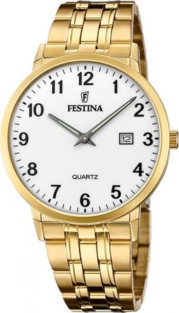 Festina F20513-1 Mens Classic Watch - Gold - One Size
