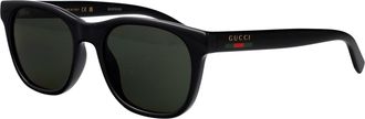 Gucci Mens Sunglasses Black Injected Black-Black-Grey Black/black/grey