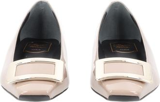 Roger Vivier Belle Vivier Glossy Patent Calfskin Flats