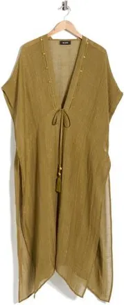 BCBGeneration Pinstripe Woven Duster in Olive at Nordstrom Rack