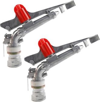 OEM Pistola De Irrigaci&oacute;n Agr&iacute;cola De 3,8 Cm, Giratoria 360&deg;, Construida En Aluminio Resistente - Lote De 2 Unidades