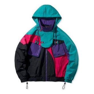 Li-Ning Paris fashion week 2020 Series Functional Loose Jacket Couple Style Purple Red AJDQ373-2