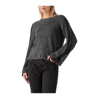 Moves Malou Jumper 4365 - Dames - Ronde hals truien - Grijs - S - Polyester - Truien & Vesten