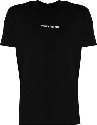John Richmond T-shirt met ronde hals - Heren - Tops - Zwart - Maat: S Katoen