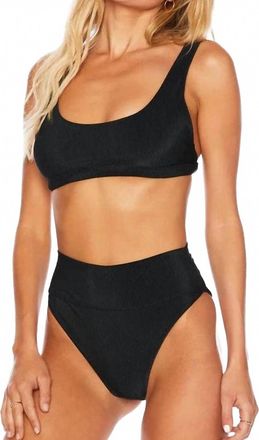 Beach Riot Scoop Peyton Top In Black