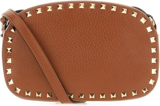 Valentino Garavani Cross Body Bags, female, Brown, Size: ONE SIZE Rockstud Small Crossbody Bag