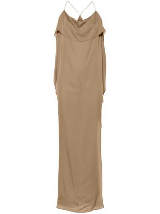 Khaite Dandora maxi dress - Brown