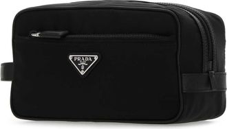 Prada Mens Black Re-Nylon Beauty Case Nero Poliammidericiclata-Vitello Accessory