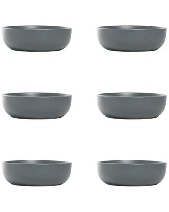10 Strawberry Street Set Of 6 Wazee Matte Coupe Dinnerware Bowls