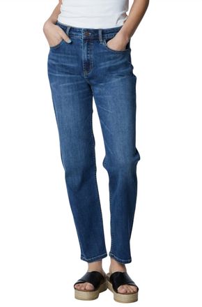 HINT OF BLU High Waist Slim Straight Leg Jean In Myra Blue