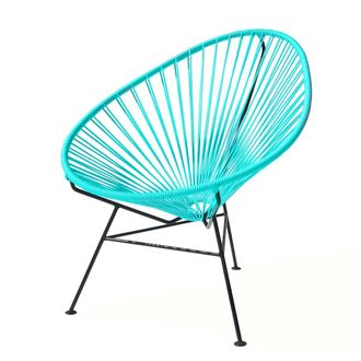 Acapulco Design Acapulco Classic Chair, aqua verde / schwarz
