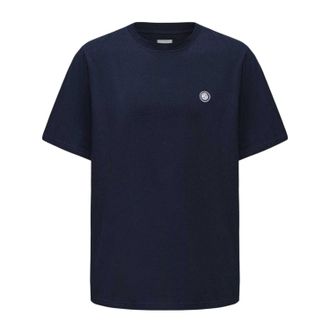 Pretty Green Heren Klein Logo Katoenen T-Shirt (Marine)
