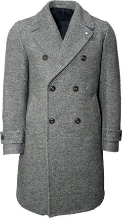 L.B.M. 1911 Grijze Chesterfield Jas - Heren - Mantel - Grijs - XL - Wol - Jassen