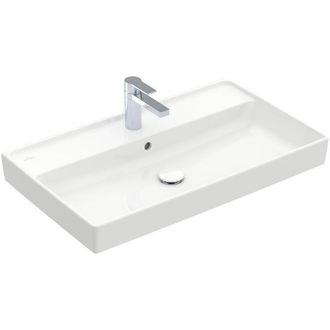 Villeroy & Boch Collaro meubelwastafel - 80x47cm - met overloop 1 kraangat wit