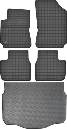 OEM Juego De Alfombrillas De Goma Para Coche Y Maletero Para Citro&euml;n C4 Cactus Crossover (2014-2020)