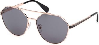 Max & Co. MO0119 33A Womens Sunglasses Gold Size 58