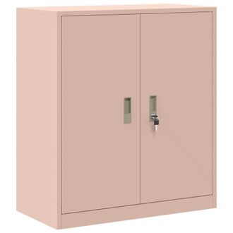 vidaXL Armario De Almacenamiento Rosa 80 X 40 X 90 Cm Acero Vidaxl