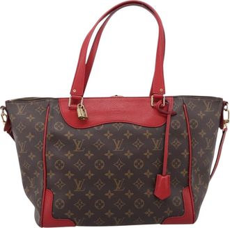 Louis Vuitton Estrela Nm Monogram Canvas With Leather Brown Canvas Handbag (Pre-Owned)