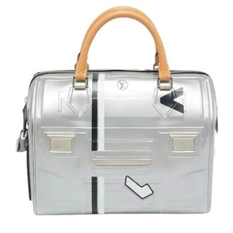 Louis Vuitton Pre-owned Vintage Zilveren Leren Handtas - Dames - Pre-owned - Grijs - Maat: ONE Size Leer