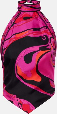 Pucci Iride silk twill top