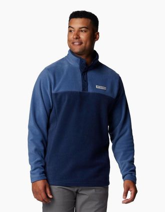 Columbia Mens Columbia Steens Mountain Half Snap II Mens Blue Fleece Jacket - Size: 40