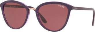 Vogue Ladies Transparent Rectangular Sunglasses 0VO5270S24097557