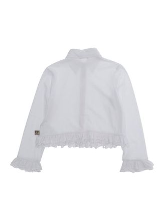 N&deg;21 Girls Shirt Cotton-Viscose White Cotton Viscose Blouses And
