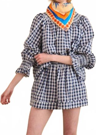 Hunter Bell Jemma Pull On Short In Navy/white