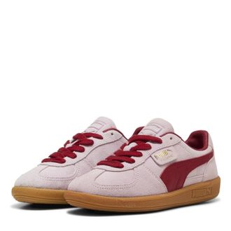Puma Palermo Leather Rose/Dark Crimson Trainers - UK 5