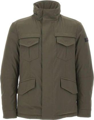Peuterey Stripes Srtr GRS 04 Jas - Heren - Zomerjassen - Groen - L - Polyester - Jassen