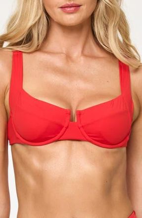 L*Space Mako Underwire Bikini Top in Flame at Nordstrom Rack, Size X-Small