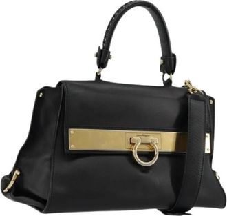 Ferragamo Pre-owned Handbags, female, Black, Size: ONE SIZE Pre-owned Hand Bag