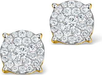 The Diamond Store Diamond Earrings Moyen 0.85ct H/Si in 18K Gold - P3471