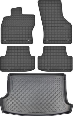 OEM Juego De Alfombrillas De Goma Para Coche Y Alfombrilla Para Maletero Para Volkswagen T-roc Crossover A Partir De Diciembre De 2017