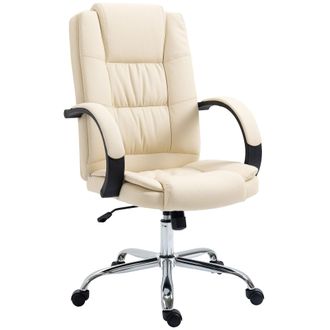 Vinsetto Executive Office Chair High Back Computer Desk Chair w/ Armrests Beige | TJ Hughes