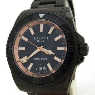 Gucci Pre-owned Duikhorloge - Heren - Vintage Horloges - Zwart - ONE Size - Vintage