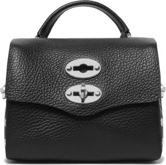 Zanellato Super Baby Bag - Dames - Handtassen - Zwart - ONE Size - Leer - Tassen
