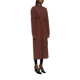 Pantaloni Torino Shirt Dresses, female, Brown, Size: M Emilia Belted Midi Shirt Dress