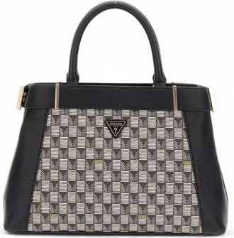 Guess G Wave Logo Handtas - Dames - Handtassen - Zwart - ONE Size - Leer - Tassen