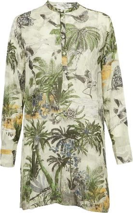 Dior Tuniek met all-over print - Groen