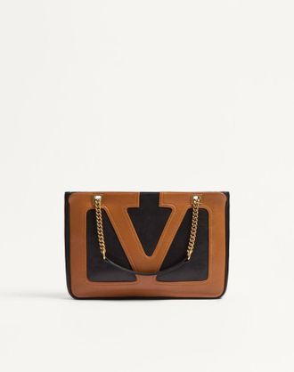 Valentino Garavani Borsa Shopping Piccola Valentino Garavani Viva Superstar In Nappa Donna NERO/SPEZIA UNI