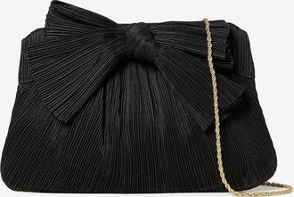 Loeffler Randall Clutch aus plissiertem Stoff mit Schleife Rayne