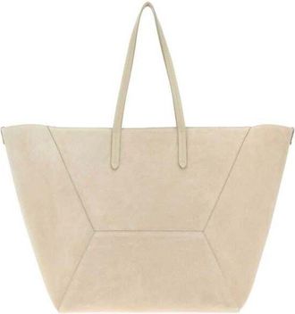 Brunello Cucinelli Sand Suede Shopping Bag