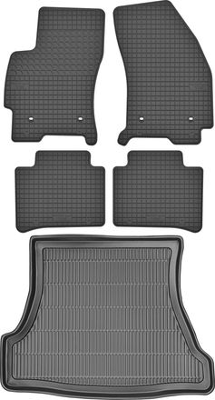 OEM Juego De Alfombrillas De Goma Para Coche Y Maletero Para Ford Mondeo Mk3 Hatchback/sed&aacute;n (2000-2008)
