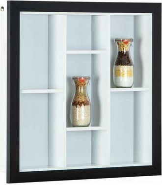 Dmora Dmora - Libreria DoNea, Scaffale da ufficio, Mobile portalibri, Biblioteca, 67x67 h14 cm, Bianco